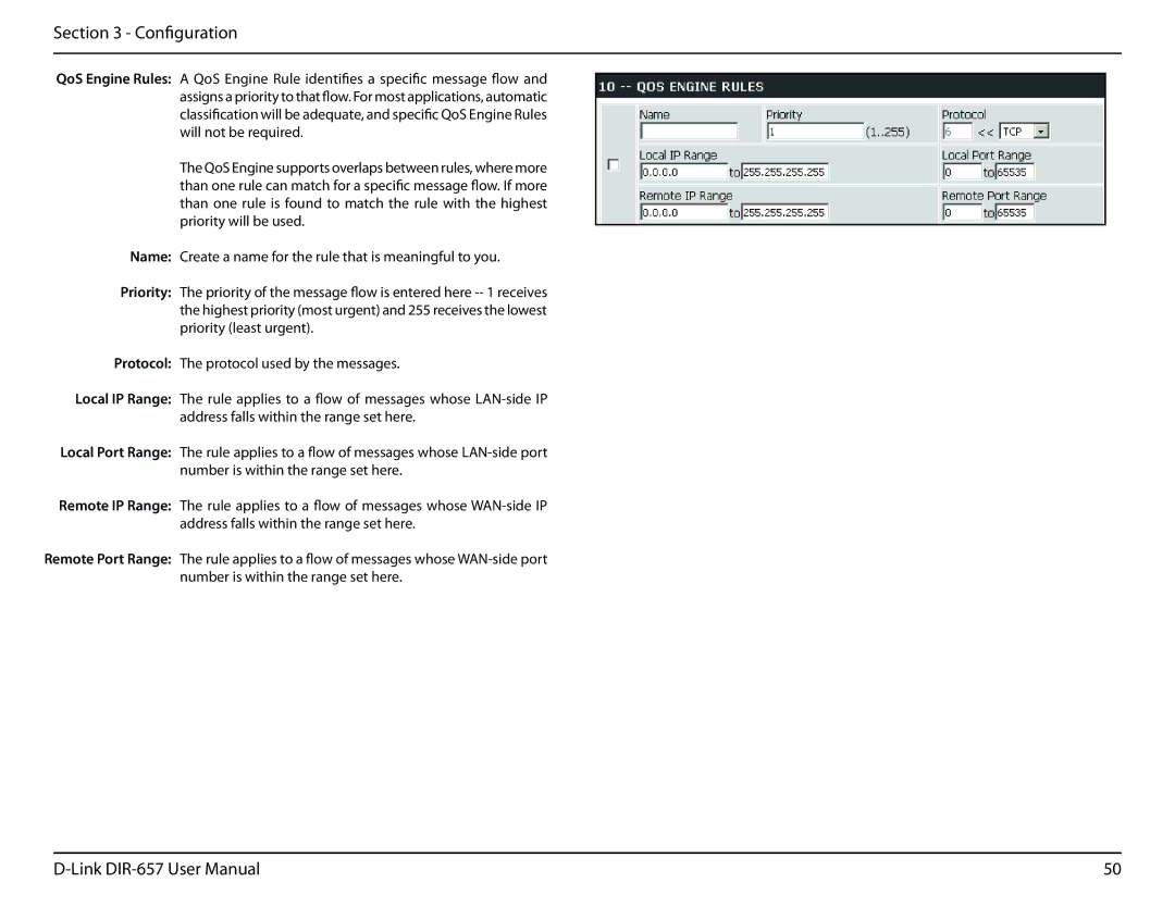 D-Link DIR-657 manual Configuration 