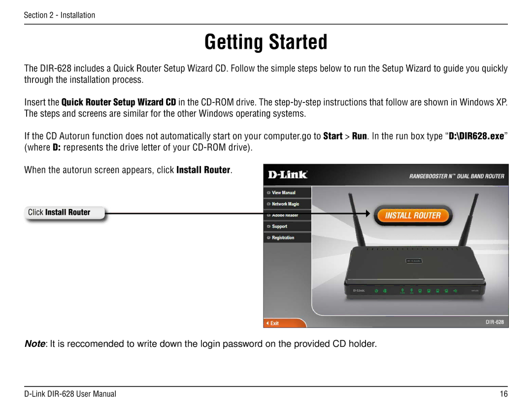 D-Link DIR-68 manual Getting Started 