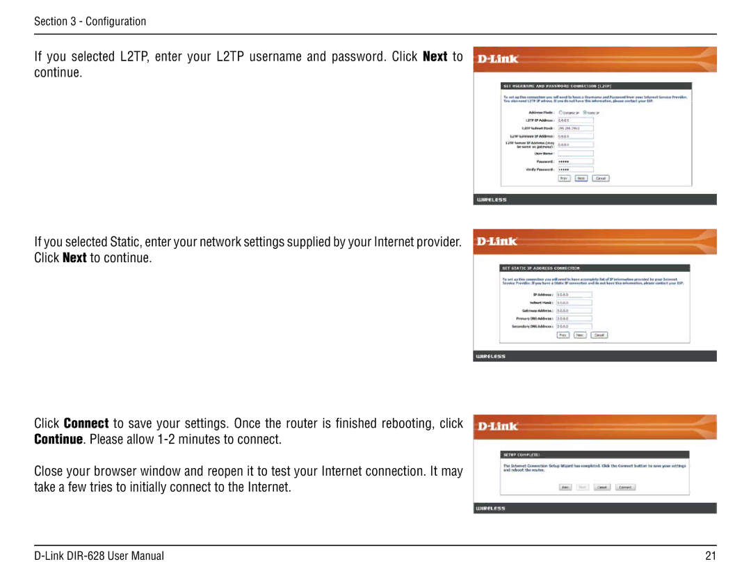 D-Link DIR-68 manual Configuration 