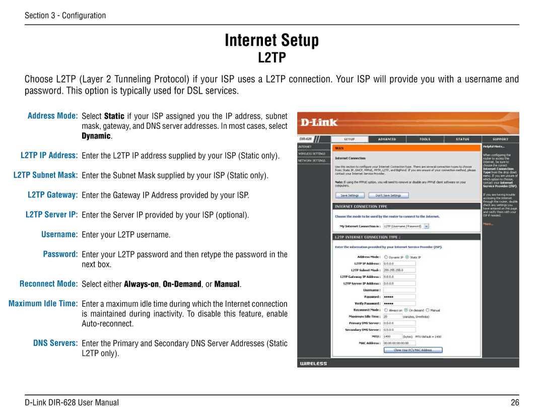 D-Link DIR-68 manual L2TP 