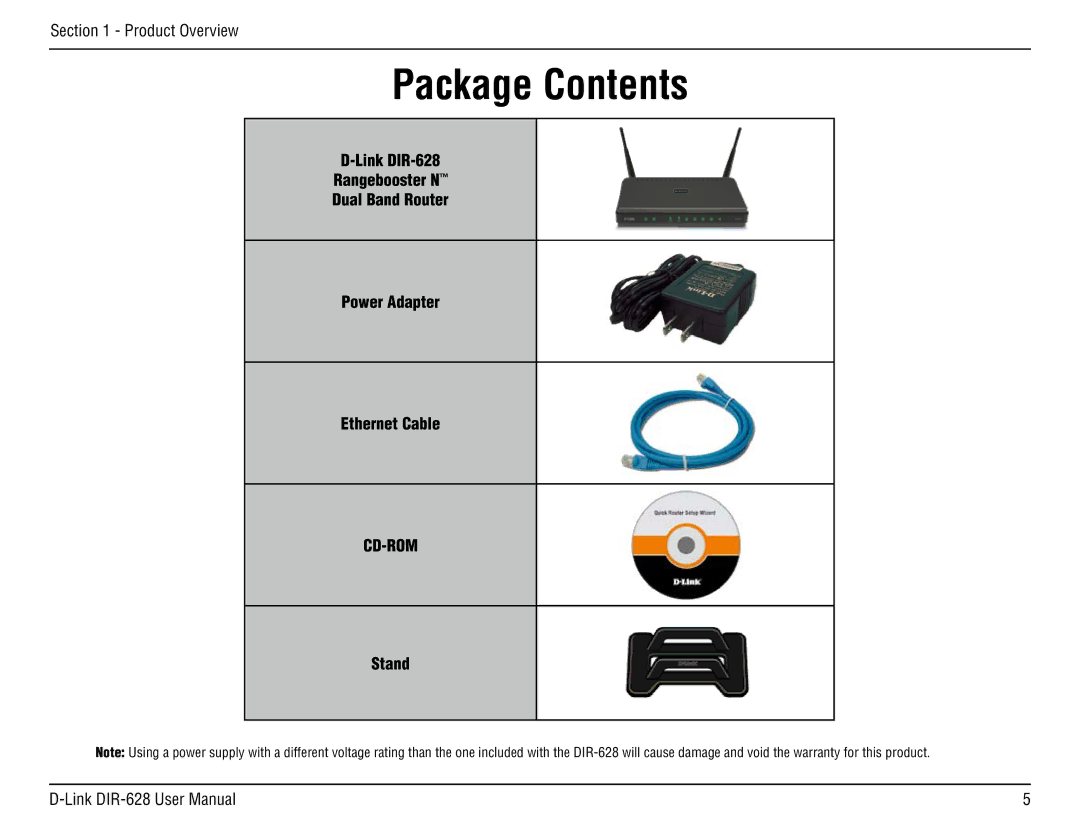 D-Link DIR-68 manual ProductPackageOverviewContents 