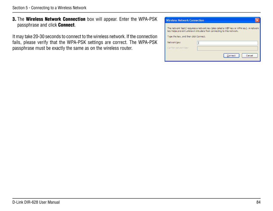 D-Link DIR-68 manual Connecting to a Wireless Network 