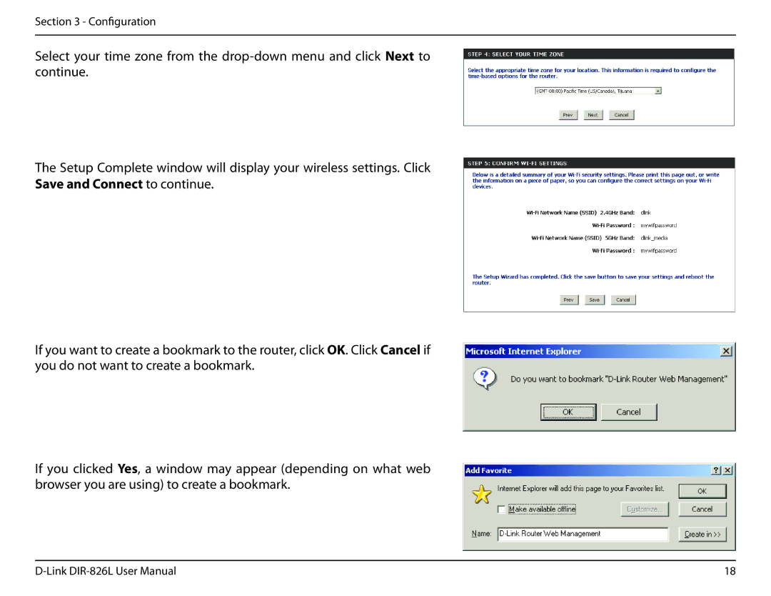 D-Link DIR-826L manual Configuration 