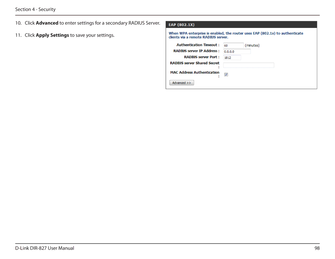 D-Link DIR-827 manual 