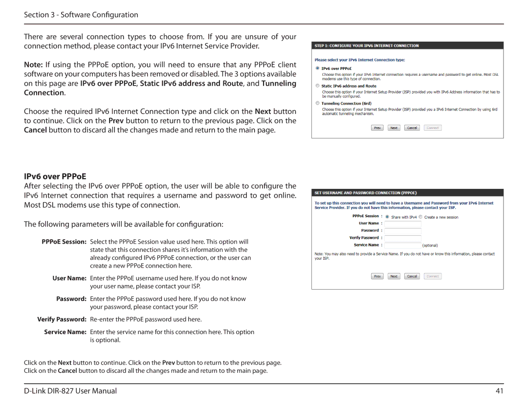 D-Link DIR-827 manual IPv6 over PPPoE 