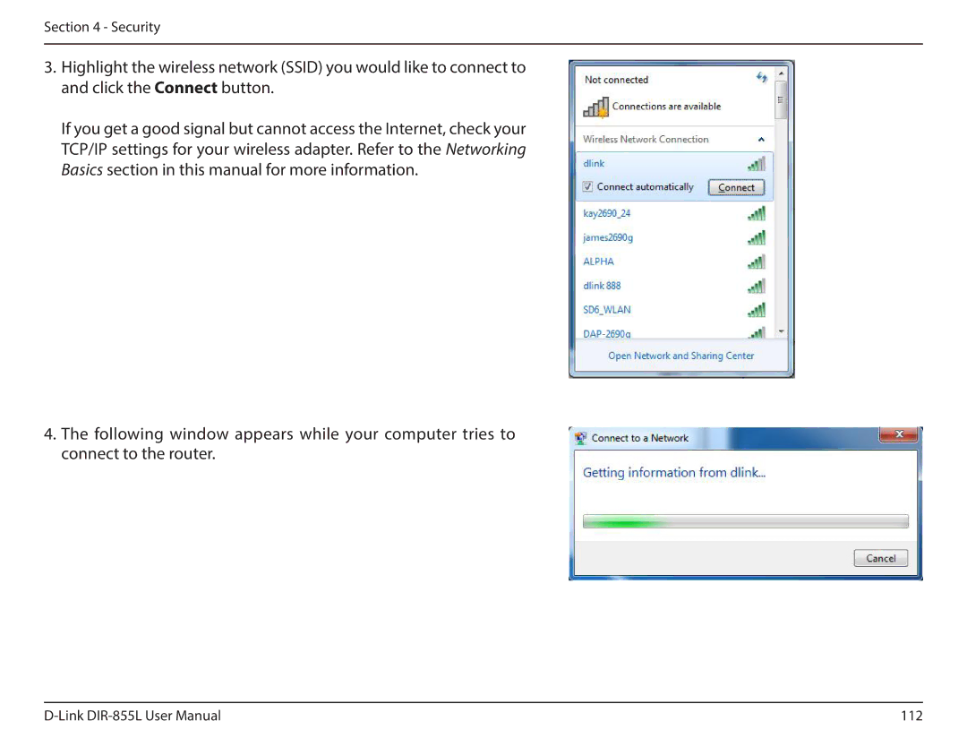 D-Link DIR855L manual 112 