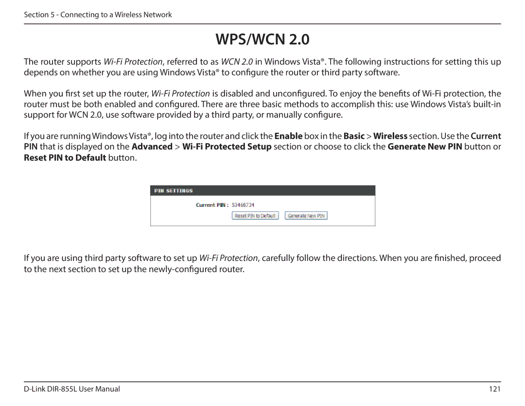 D-Link DIR855L manual Wps/Wcn 