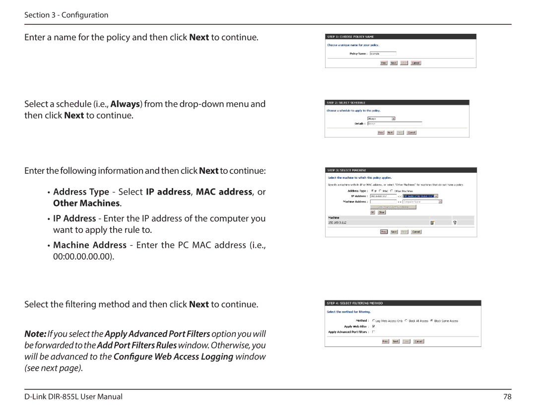 D-Link DIR855L manual Configuration 