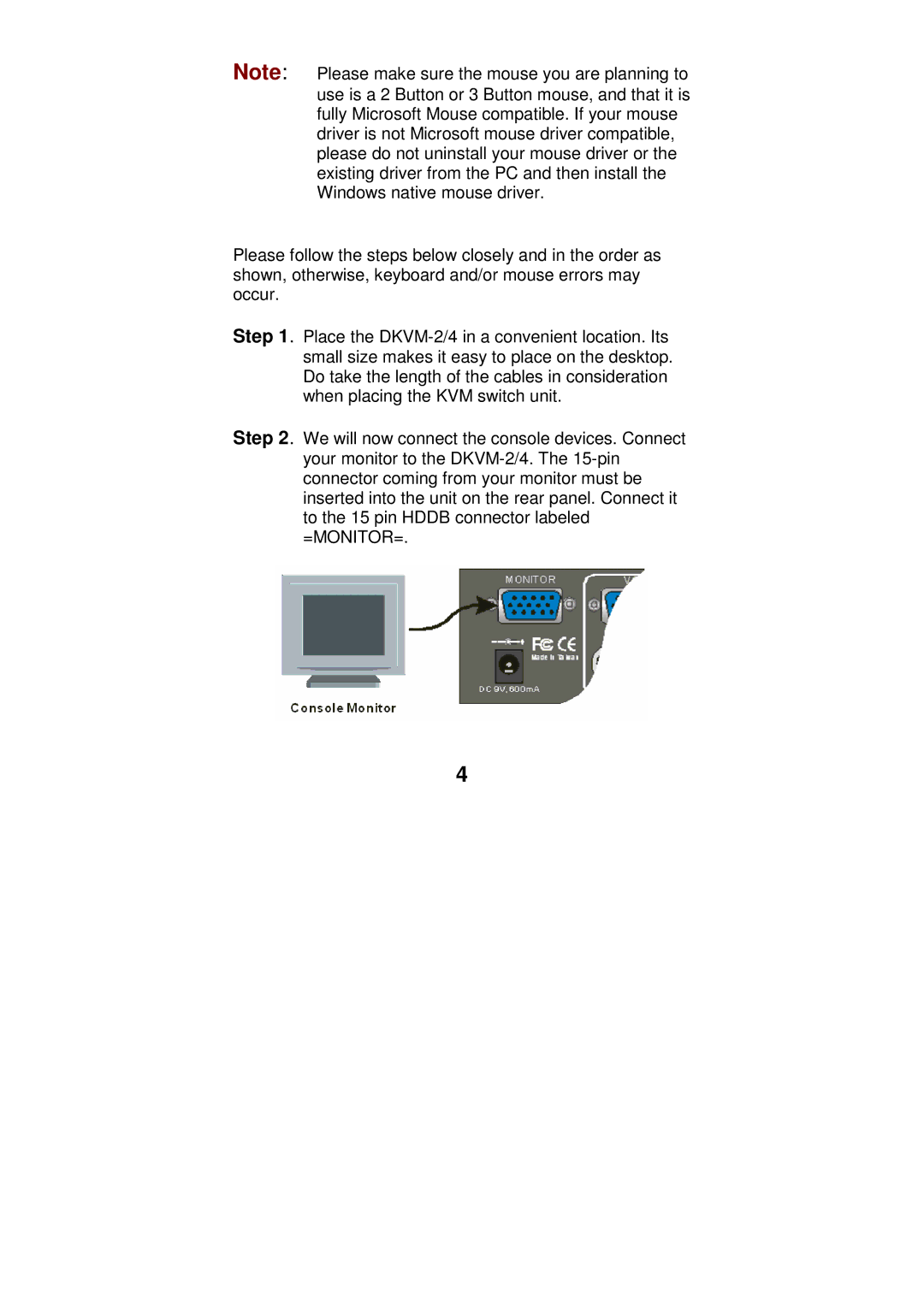 D-Link DKVM-2/4 user manual 