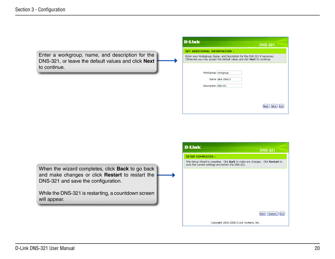 D-Link DNS-321 manual 