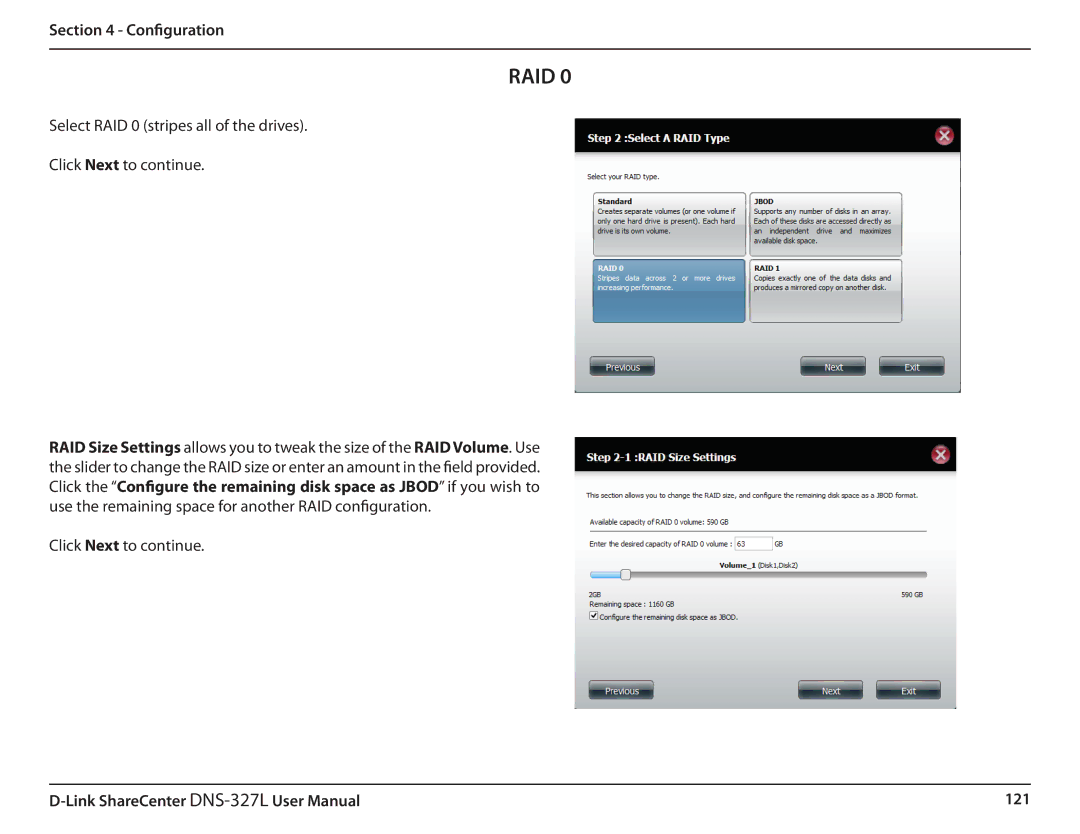 D-Link DNS327L user manual Raid 