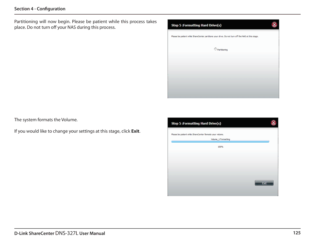 D-Link DNS327L user manual 125 