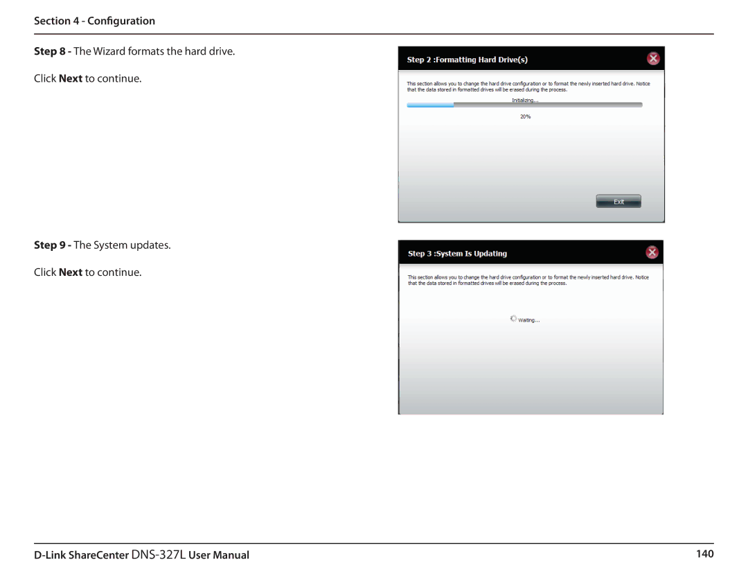 D-Link DNS327L user manual 140 