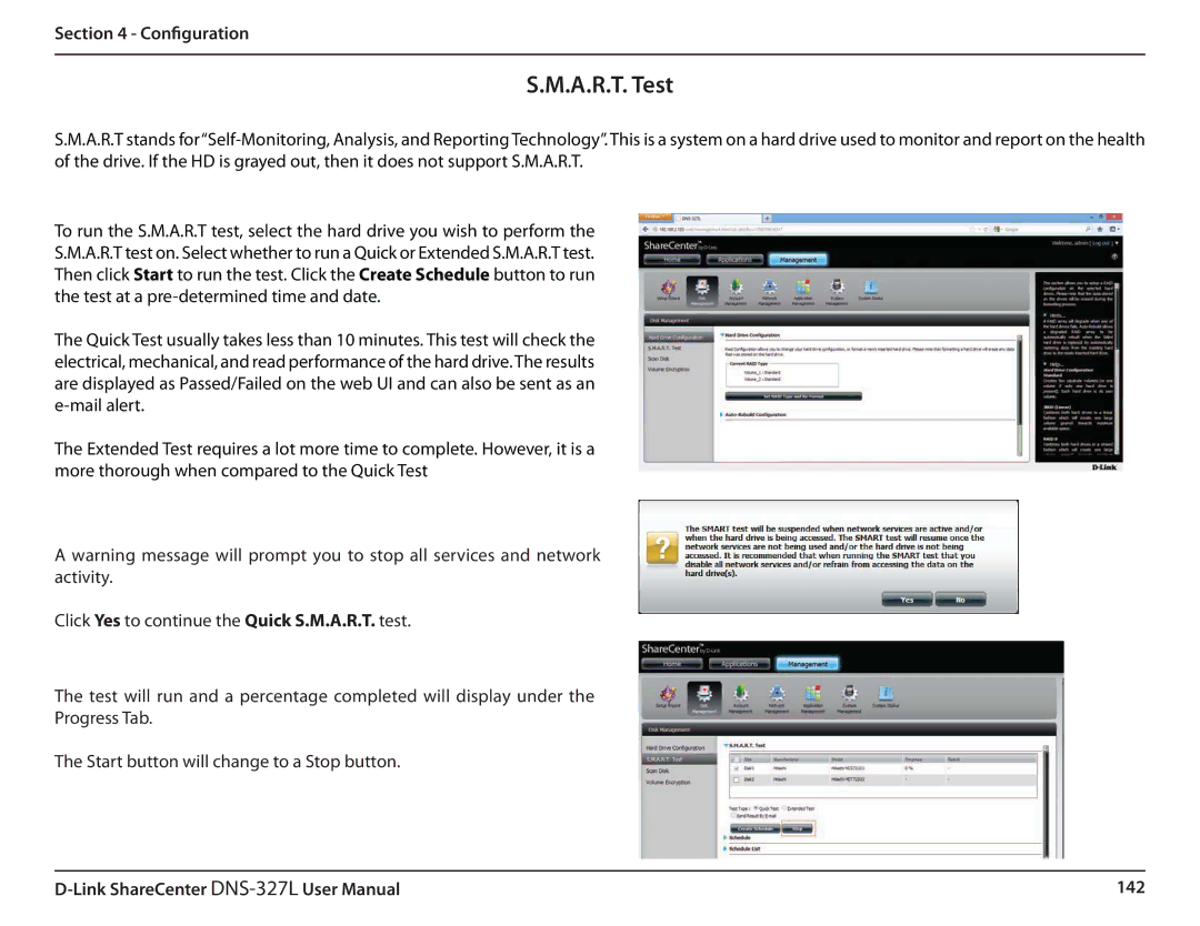 D-Link DNS327L user manual A.R.T. Test 