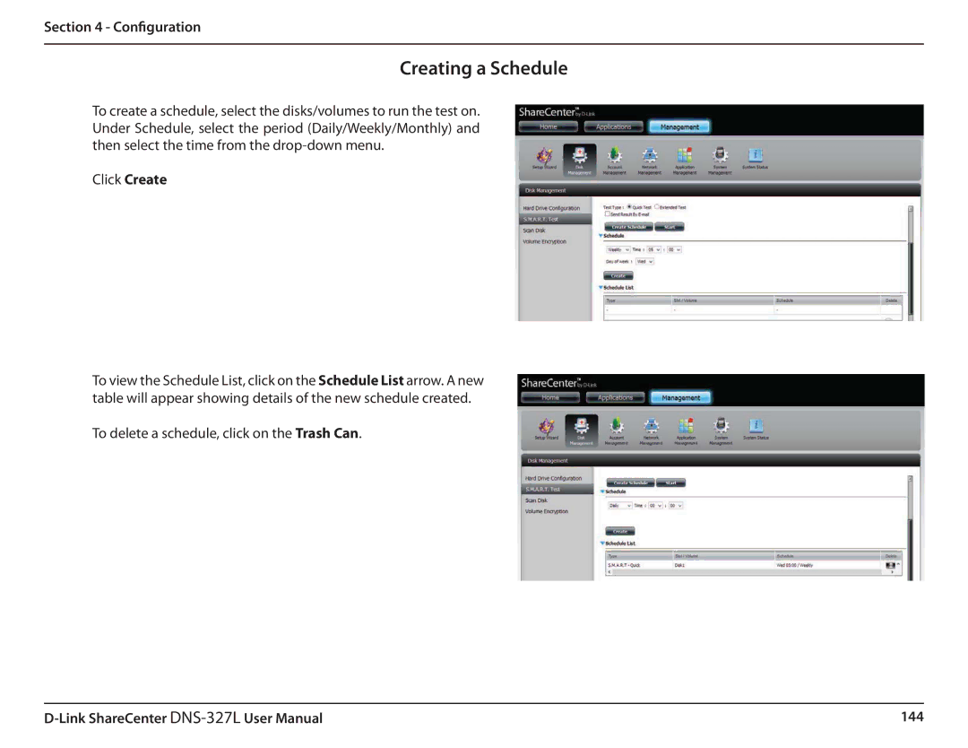 D-Link DNS327L user manual Creating a Schedule 