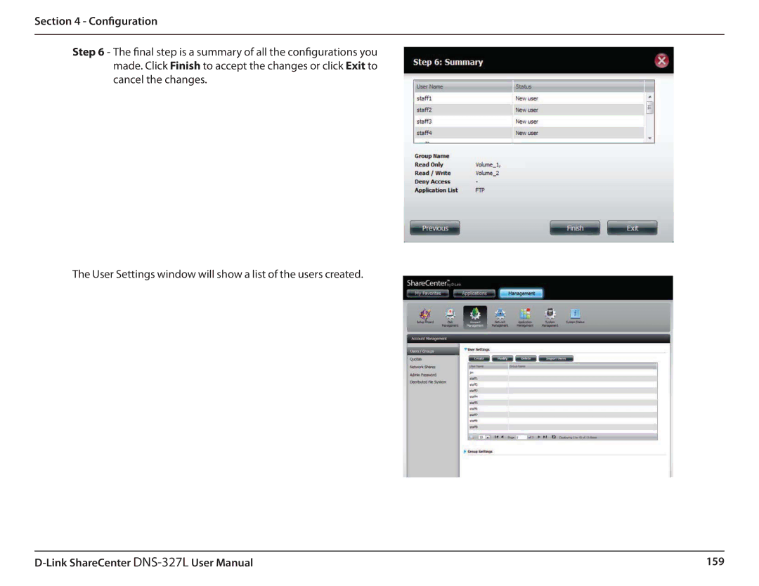 D-Link DNS327L user manual 159 