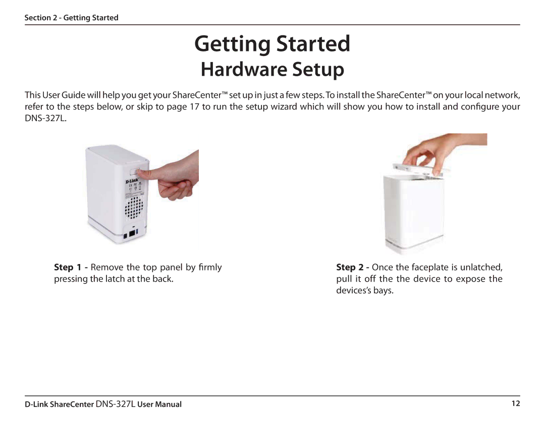 D-Link DNS327L user manual Getting Started 