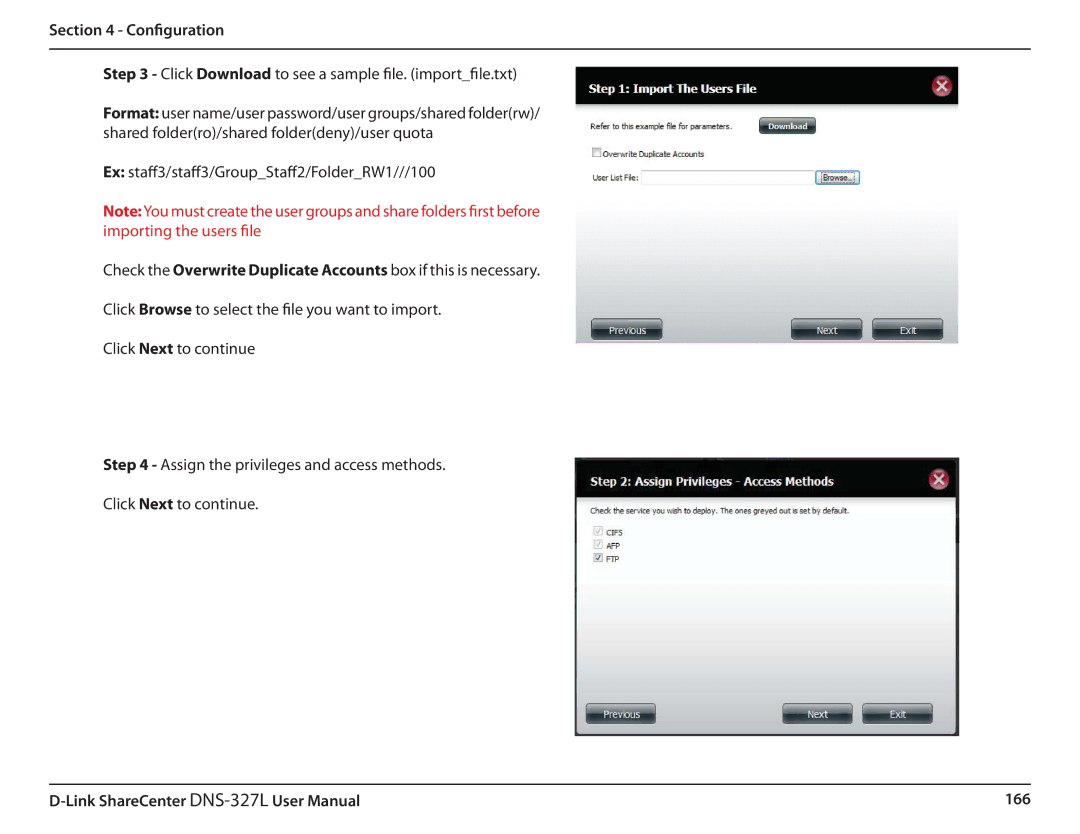 D-Link DNS327L user manual 166 