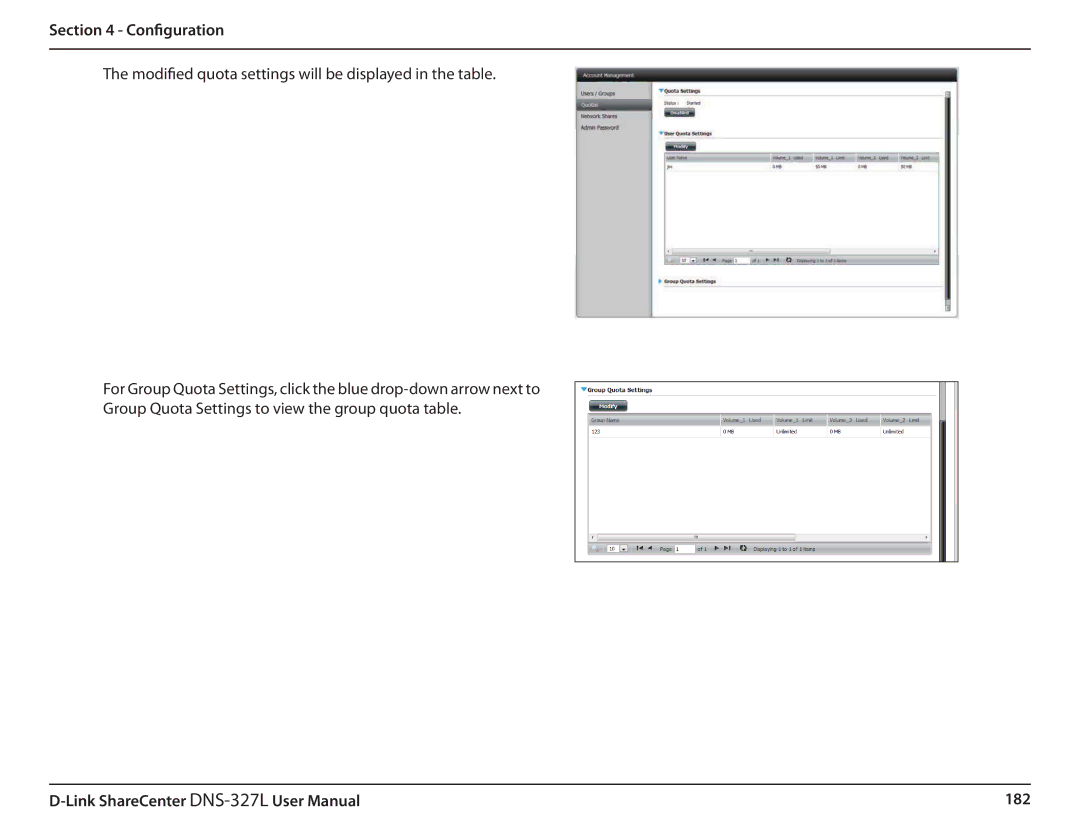 D-Link DNS327L user manual 182 