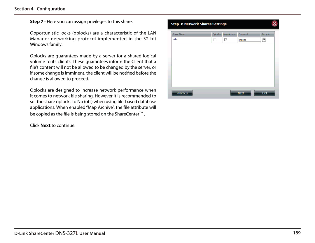 D-Link DNS327L user manual 189 