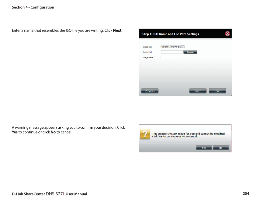 D-Link DNS327L user manual 204 