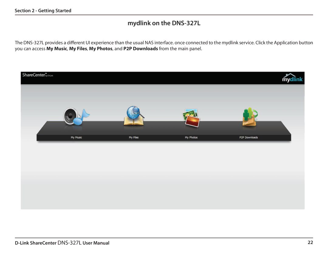 D-Link DNS327L user manual Mydlink on the DNS-327L 