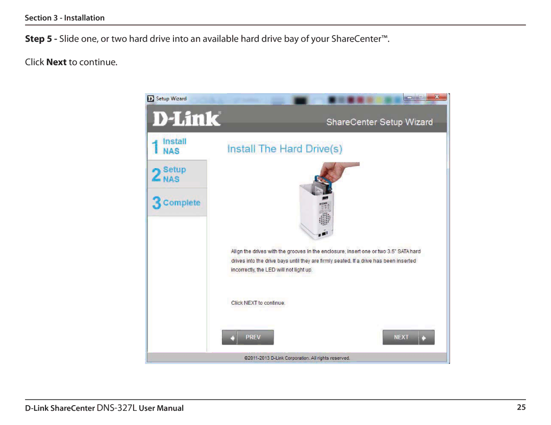 D-Link DNS327L user manual Installation 