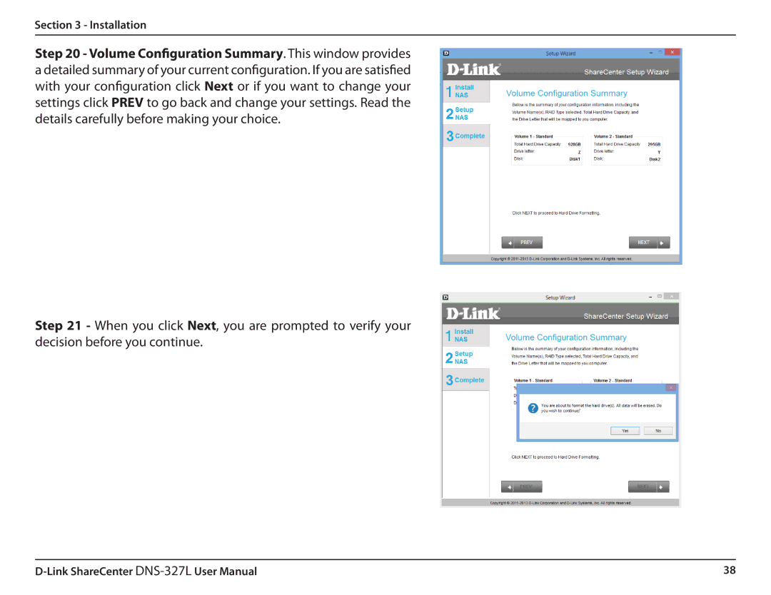 D-Link DNS327L user manual Installation 