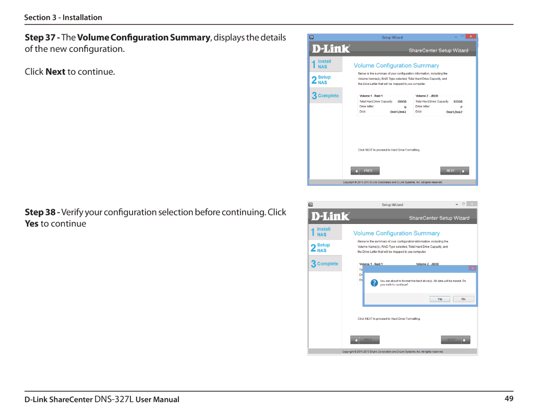 D-Link DNS327L user manual Installation 