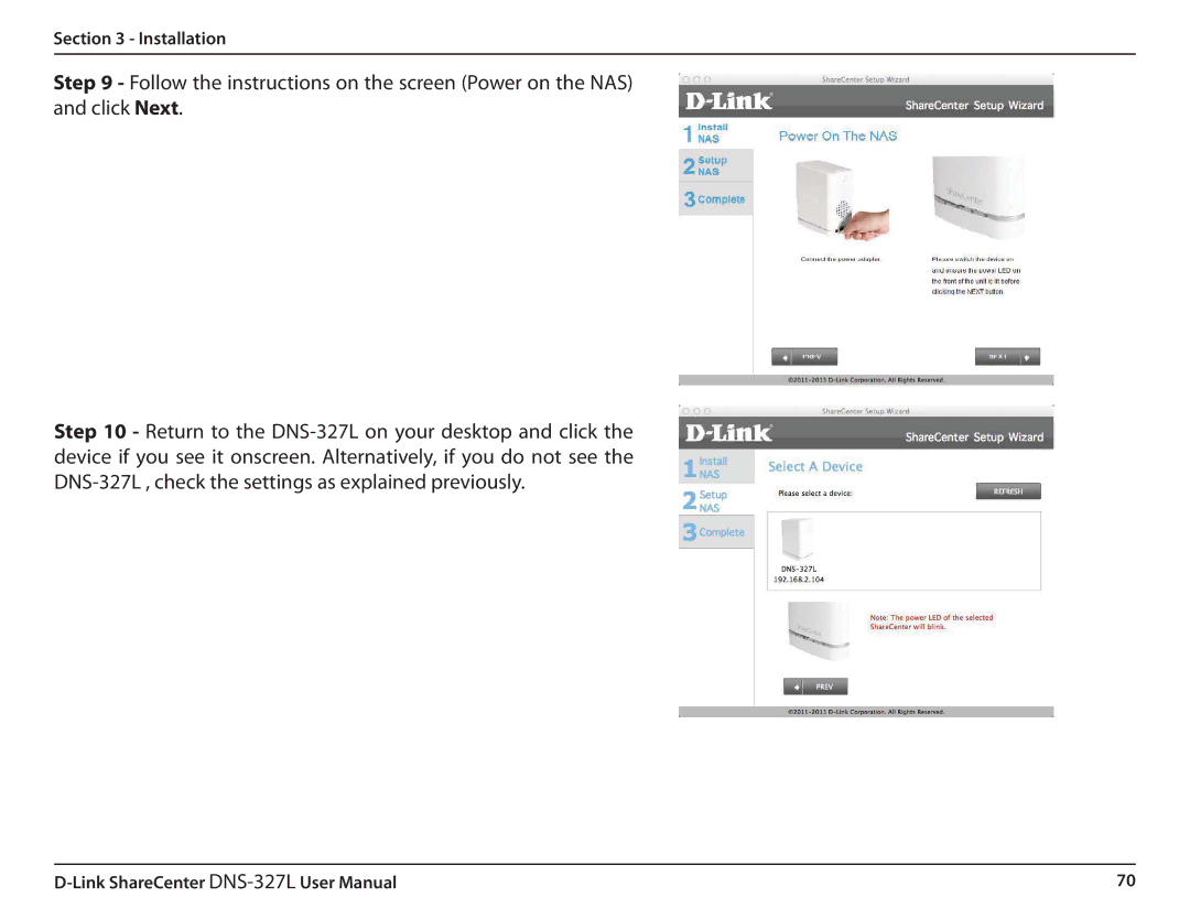 D-Link DNS327L user manual Installation 