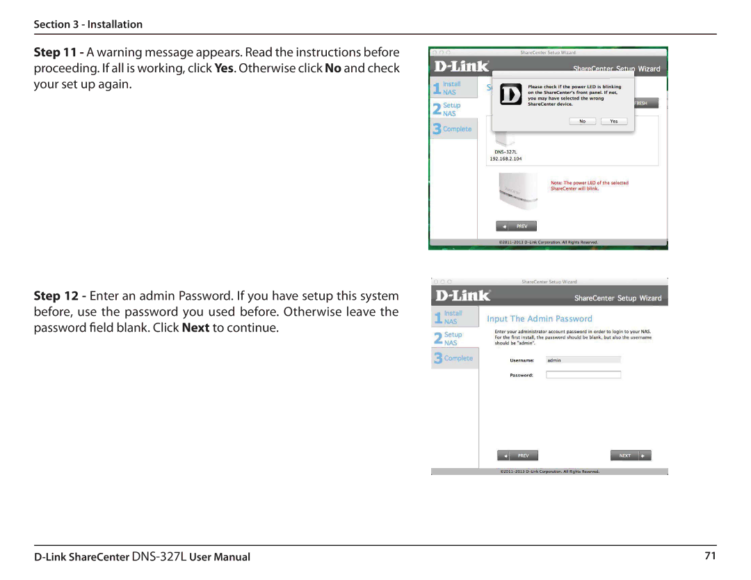 D-Link DNS327L user manual Installation 