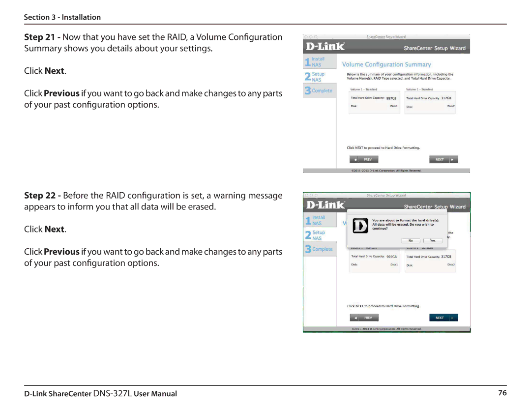 D-Link DNS327L user manual Installation 