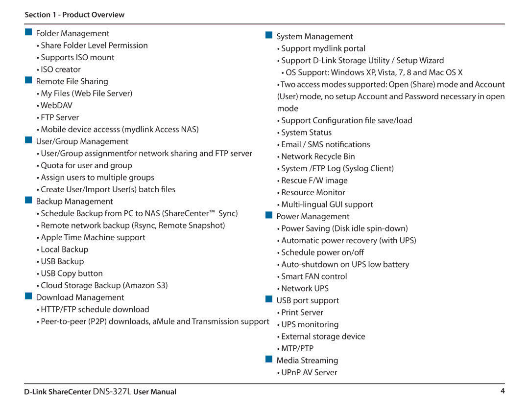 D-Link DNS327L user manual Mtp/Ptp 