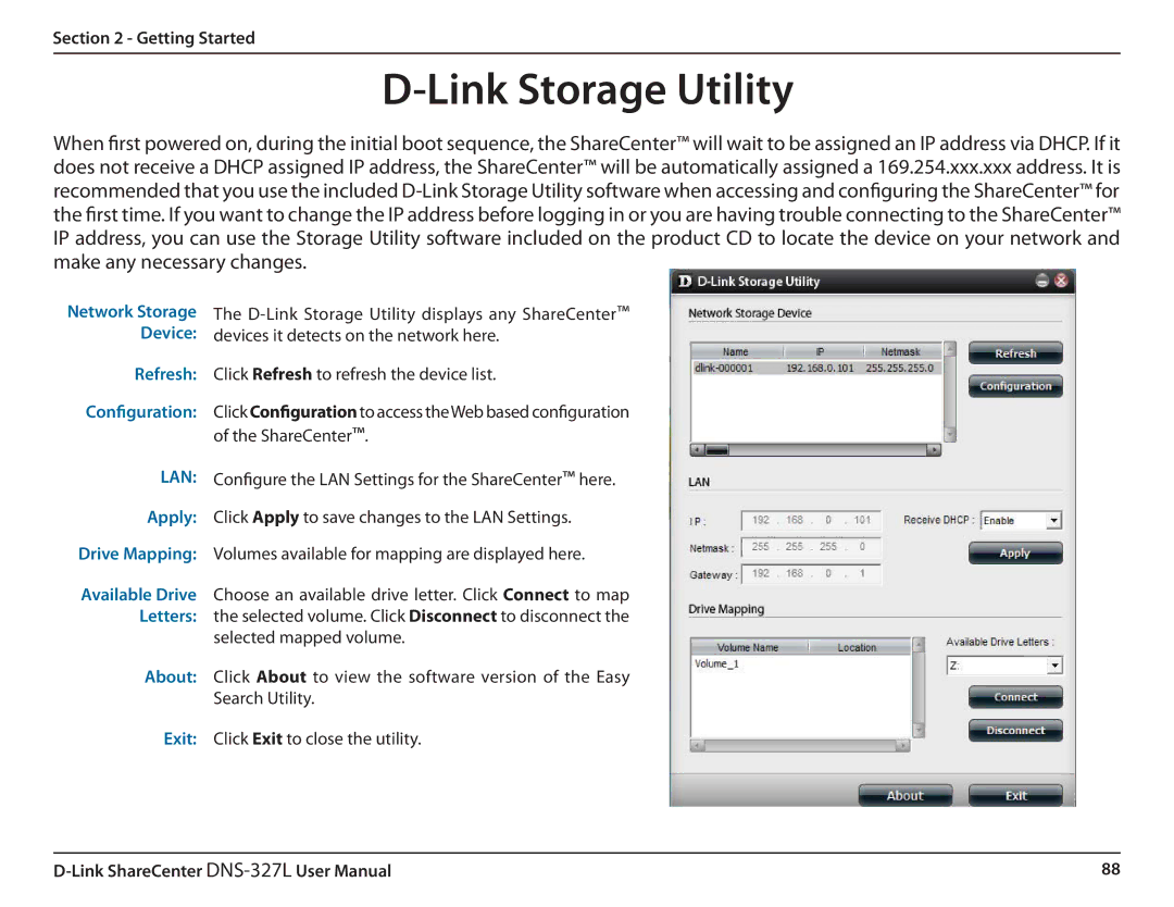 D-Link DNS327L user manual Link Storage Utility 