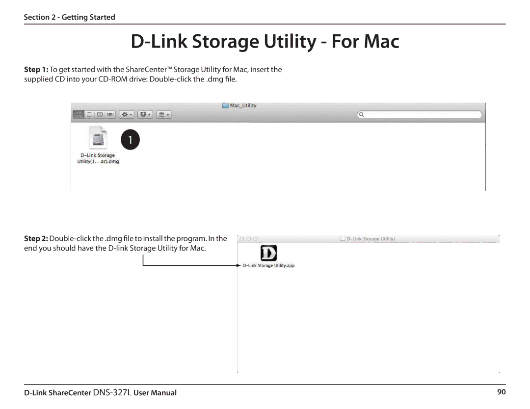 D-Link DNS327L user manual Link Storage Utility For Mac 