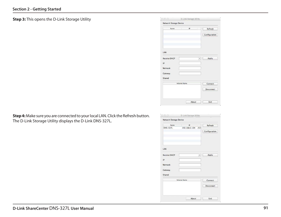 D-Link DNS327L user manual Getting Started 