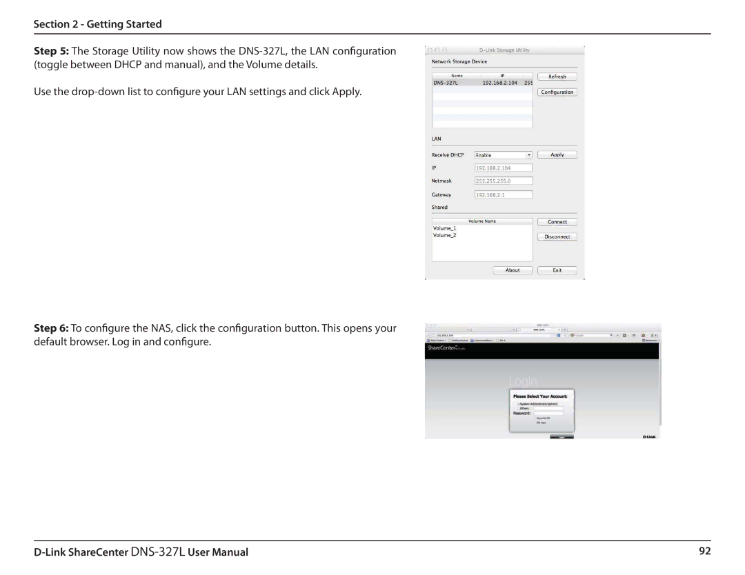 D-Link DNS327L user manual Getting Started 