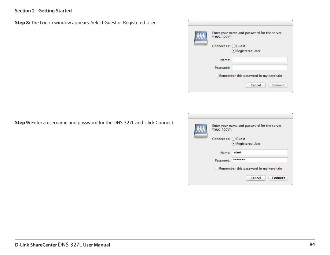 D-Link DNS327L user manual Getting Started 