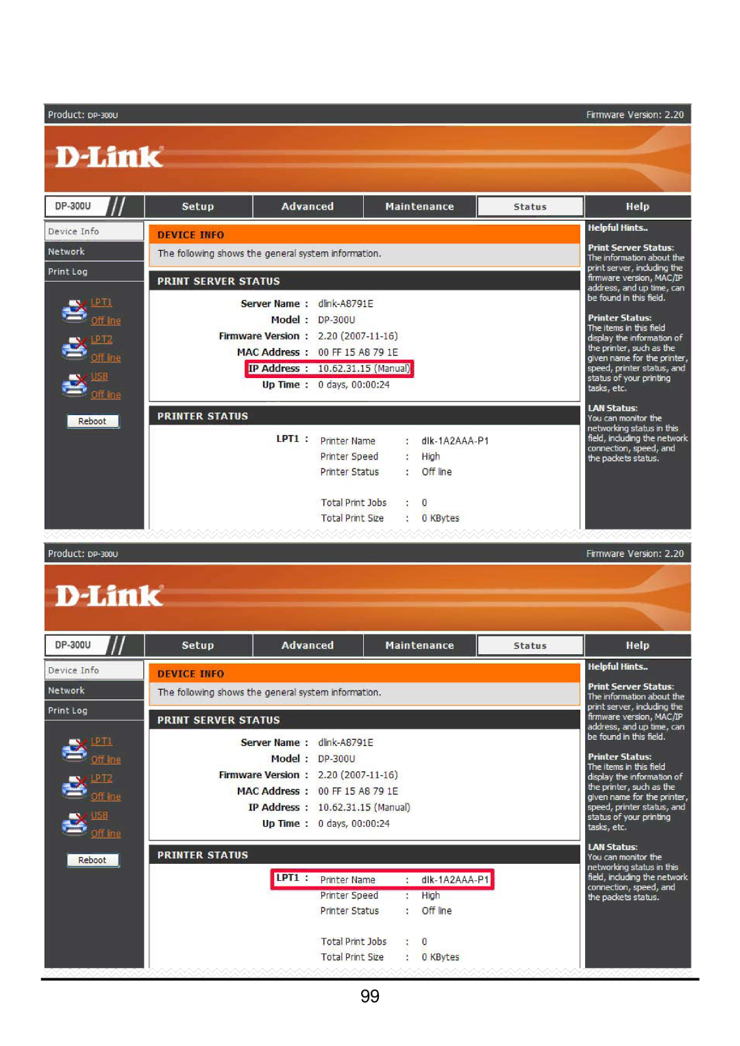 D-Link DP-300U manual 