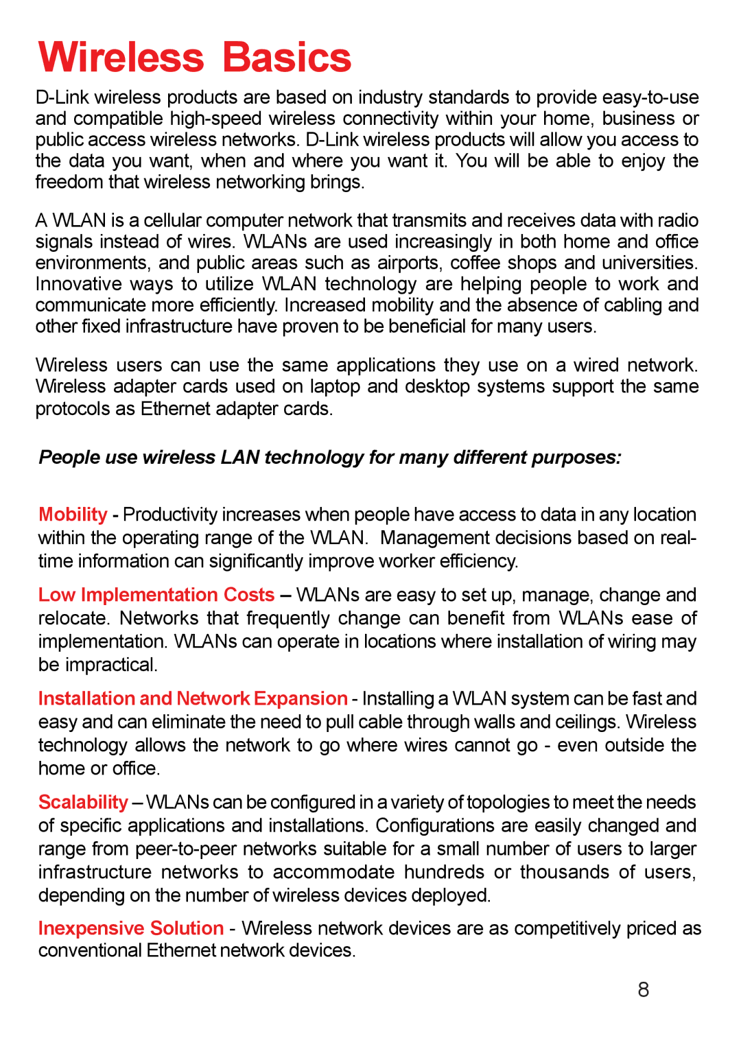 D-Link DP-311u manual Wireless Basics 