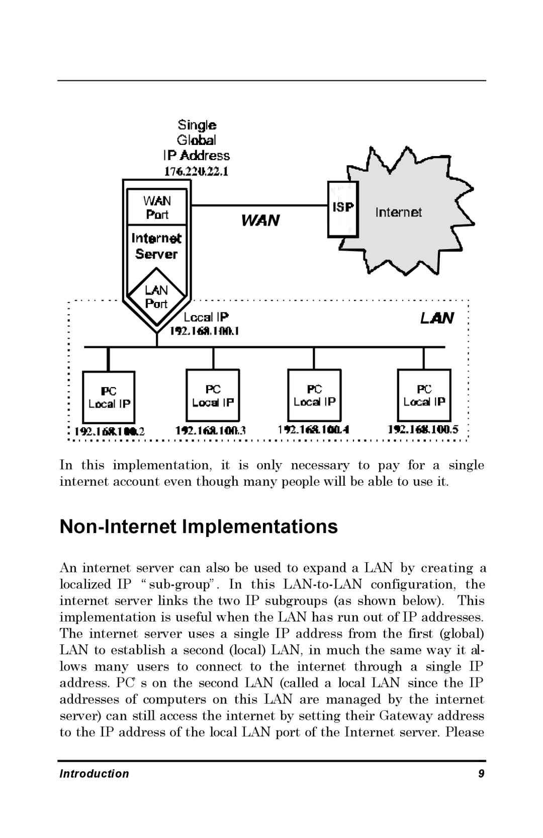 D-Link DP-802 manual Non-Internet Implementations 