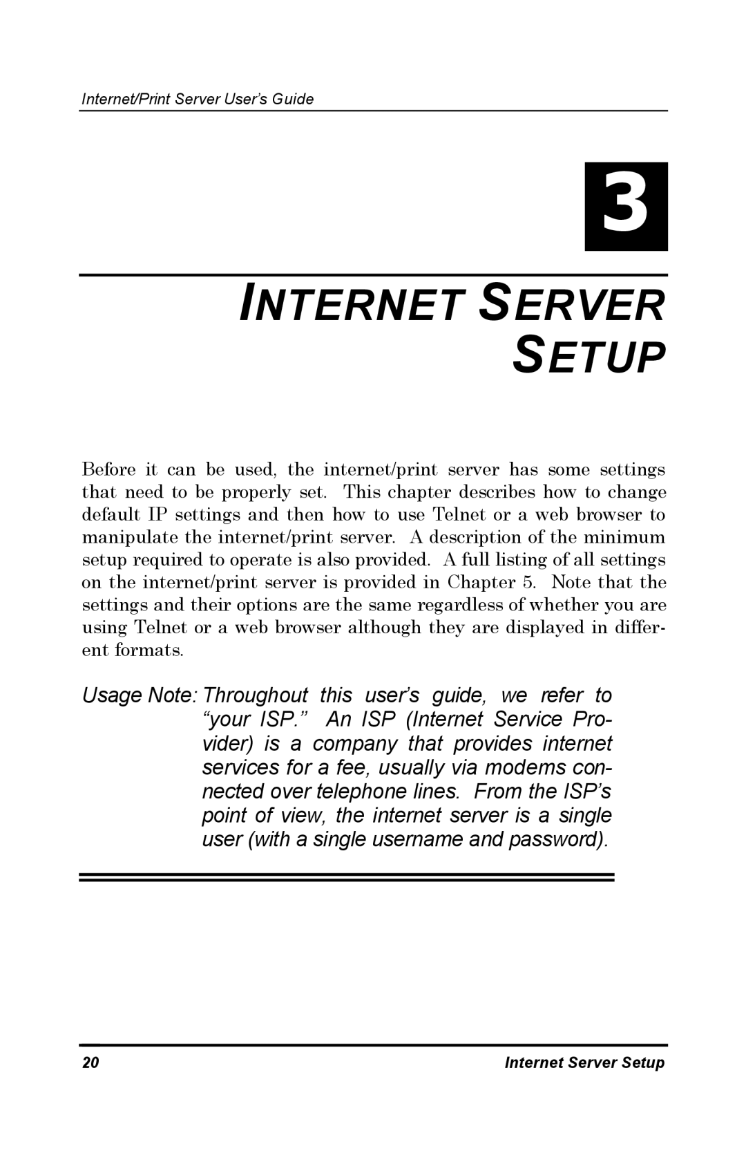 D-Link DP-802 manual Internet Server Setup 