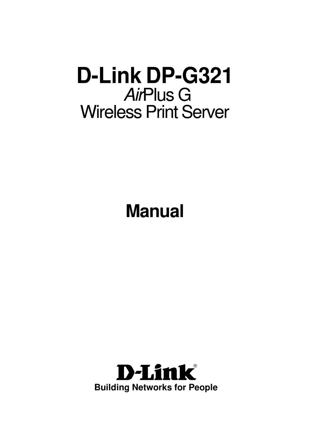 D-Link manual Link DP-G321 