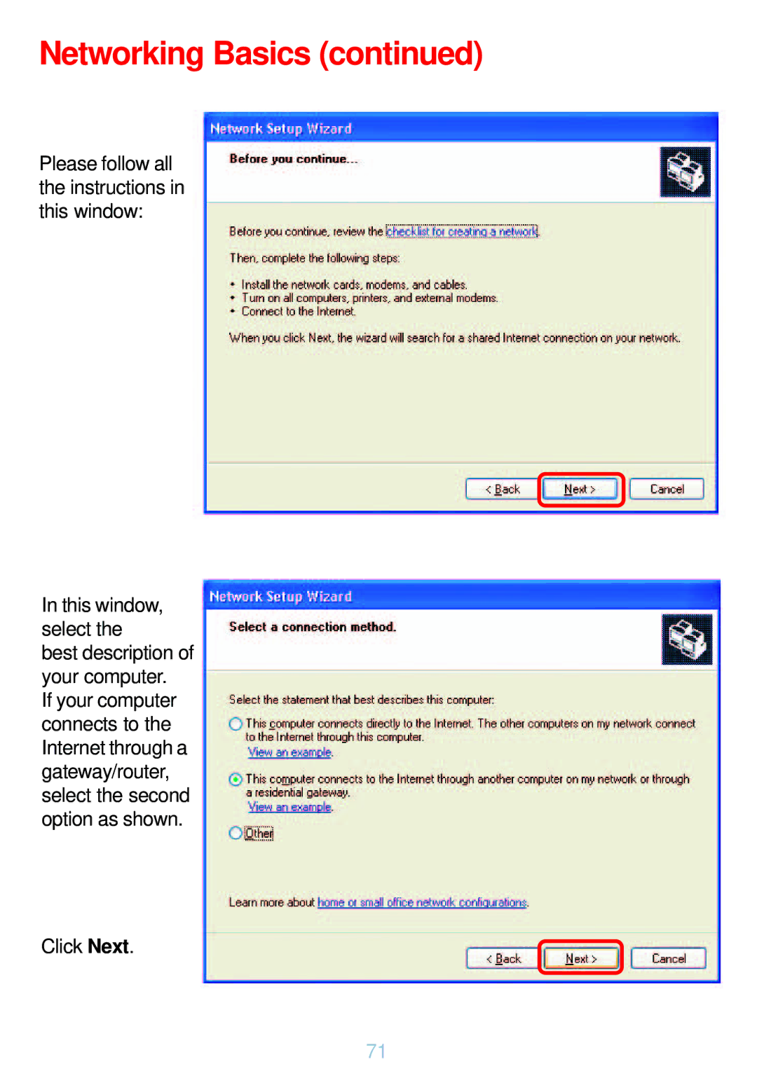 D-Link DP-G321 manual Networking Basics 