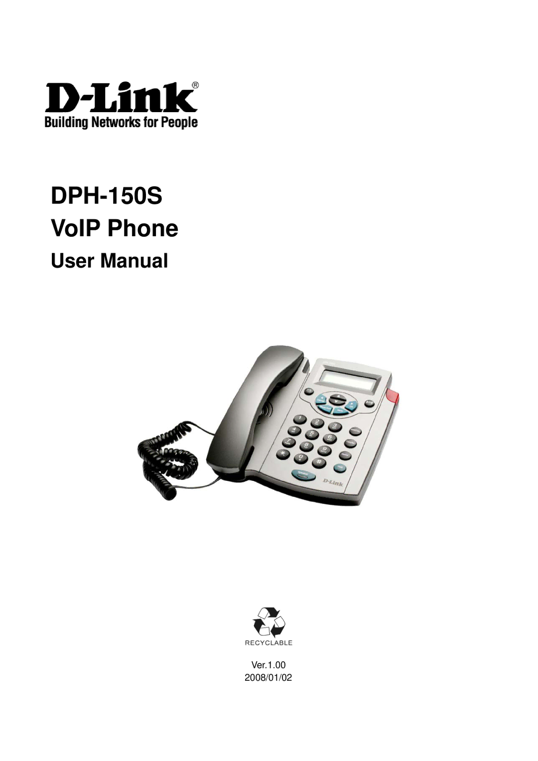 D-Link user manual DPH-150S VoIP Phone 