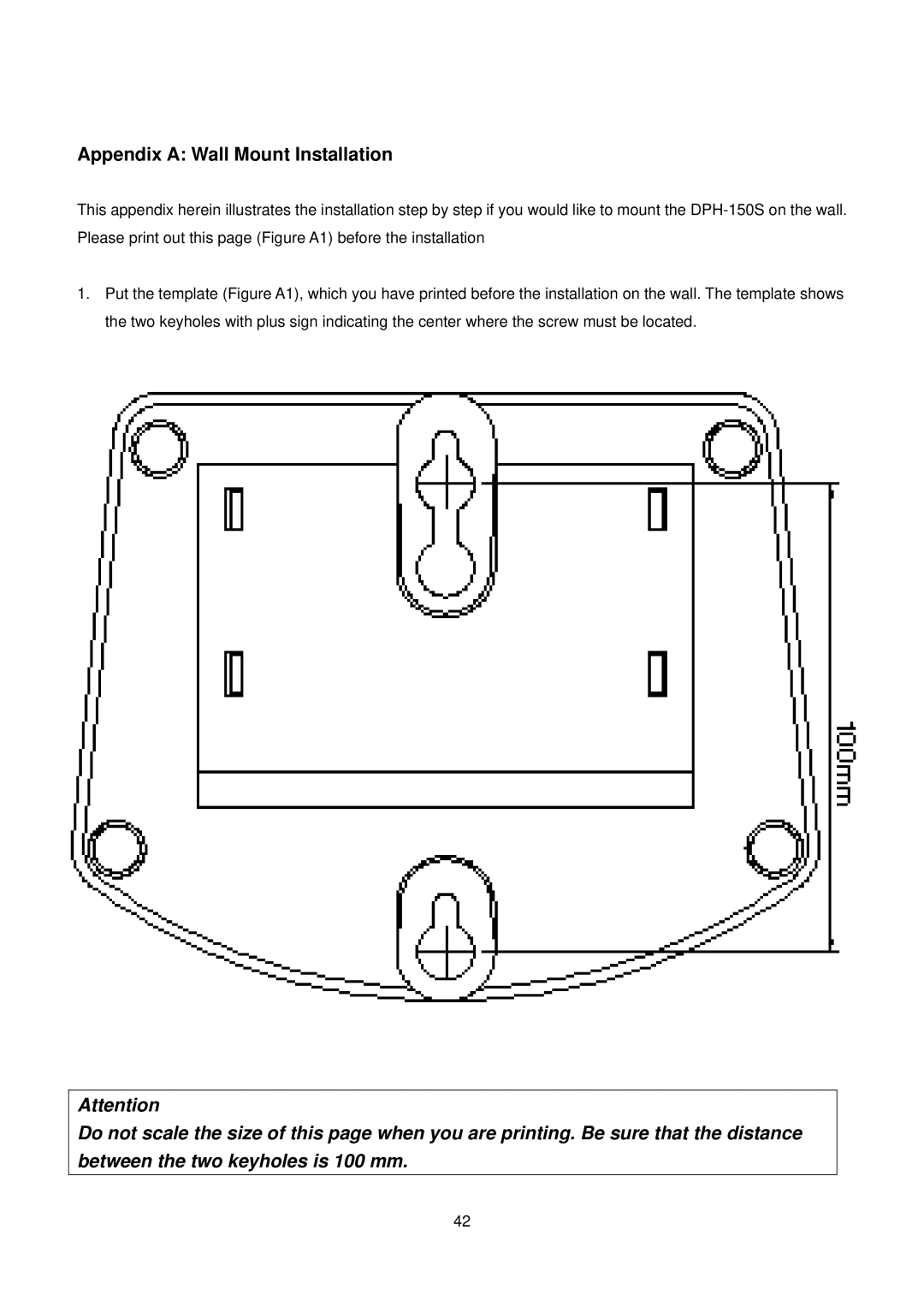 D-Link DPH-150S user manual Appendix a Wall Mount Installation 