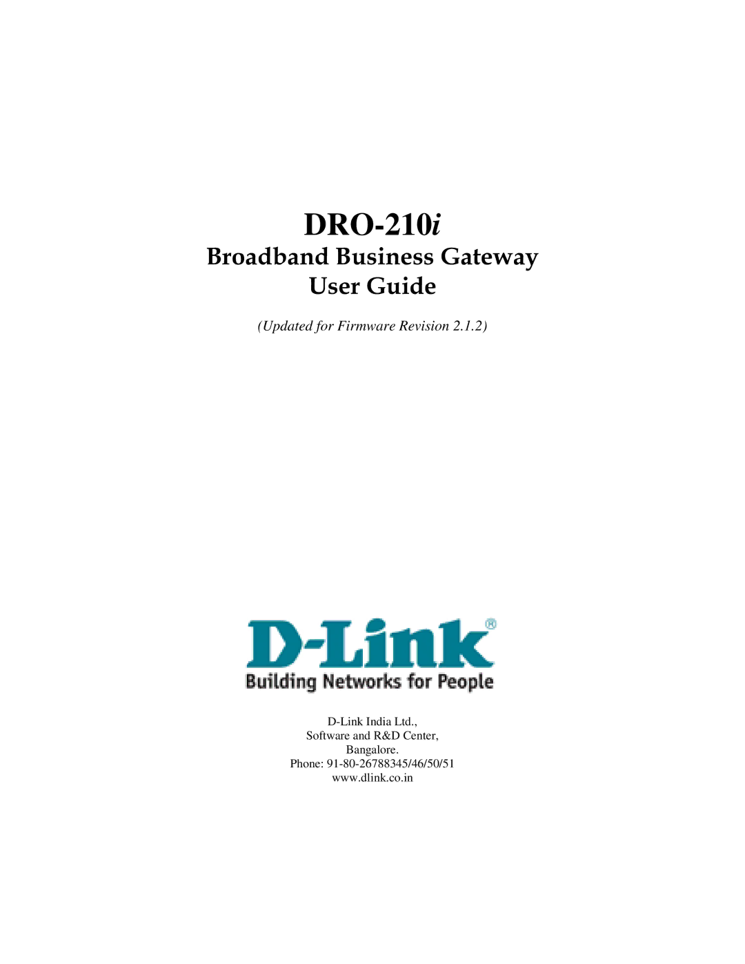 D-Link DRO-210i manual 