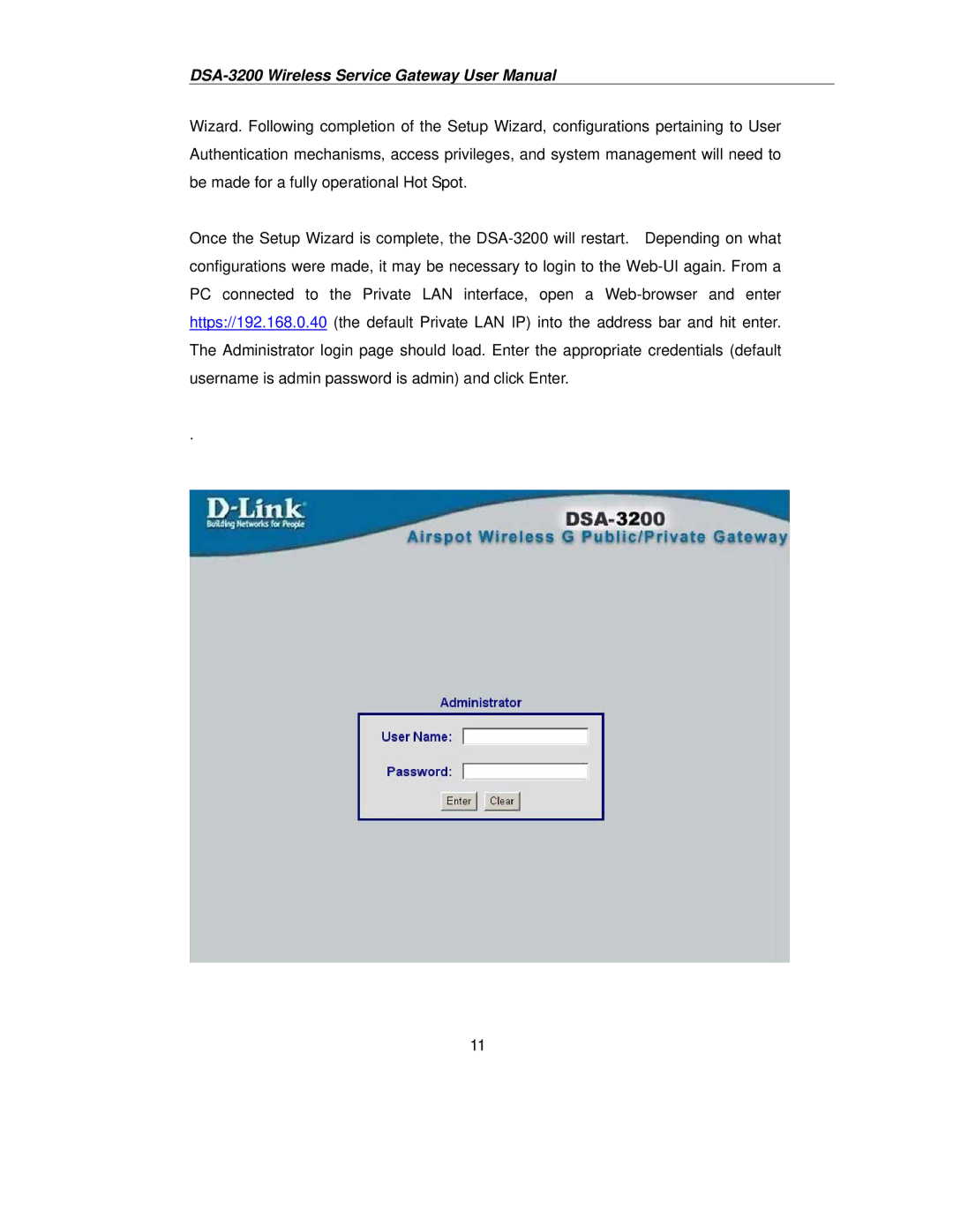 D-Link DSA-3200 user manual 