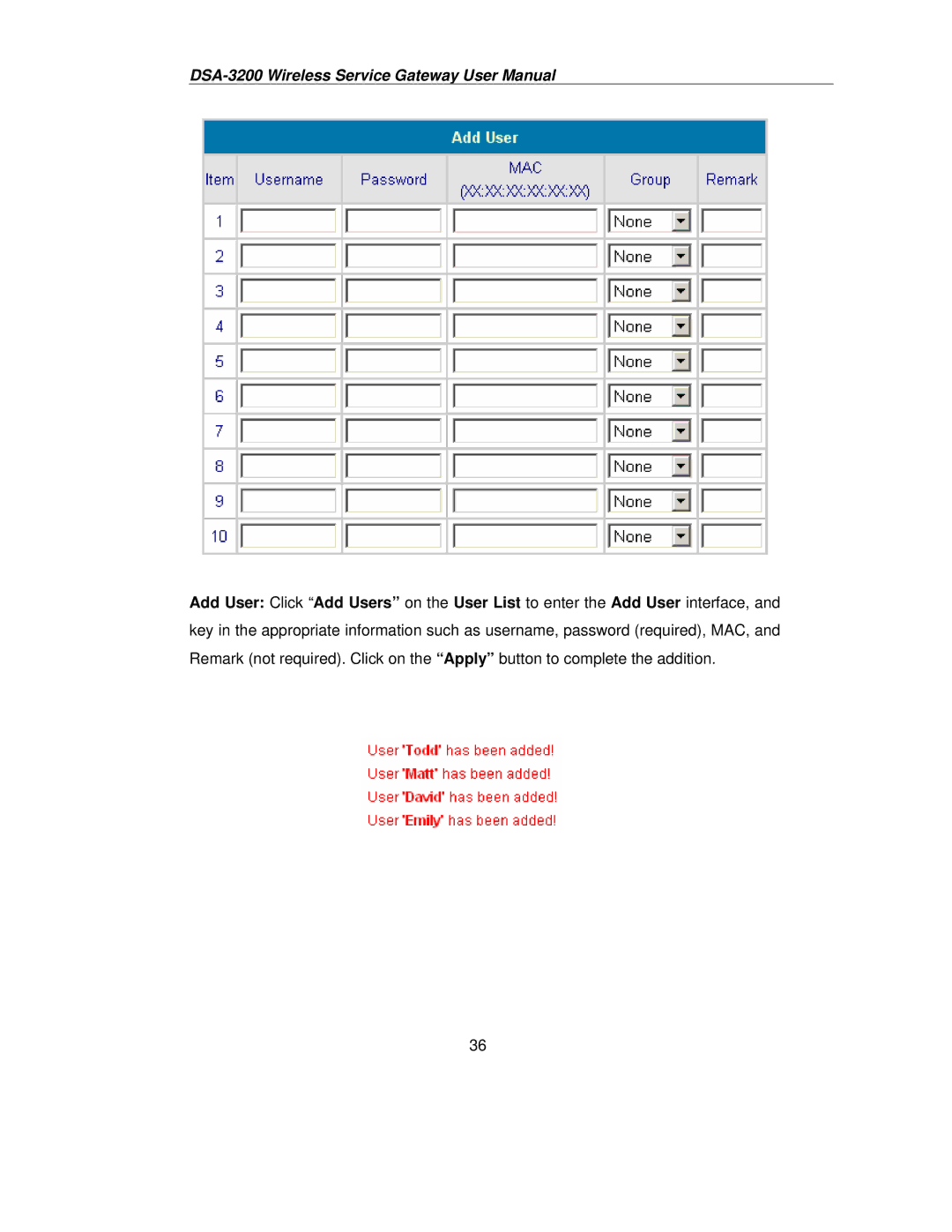 D-Link DSA-3200 user manual 