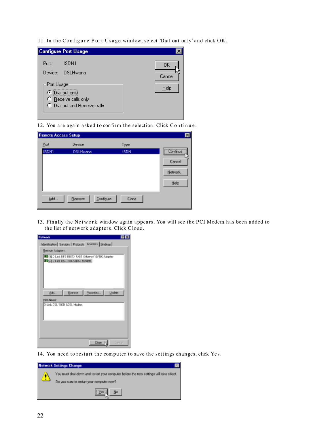 D-Link DSL-100D manual 